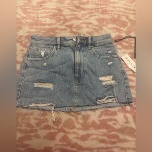 Pacsun playboy Denim Skirt